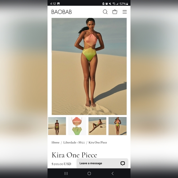 Baobab kira one piece swimsuit NWT - Picture 2 of 6